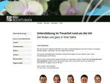 Tablet Screenshot of egli-bestattungen.ch